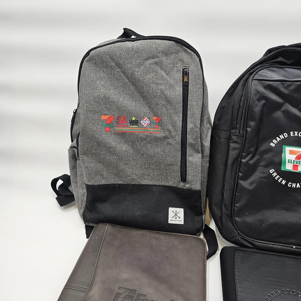 7-11 Logo Backpacks & Portfolio Binders Lot